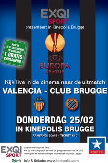 VALENCIA - CLUB BRUGGE LIVE
